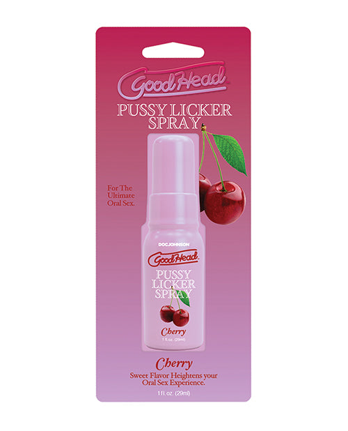 GoodHead Sexual Enhancer Cherry Flavored Pussy Licker Spray Vegan Sugar-Free for Oral Pleasure