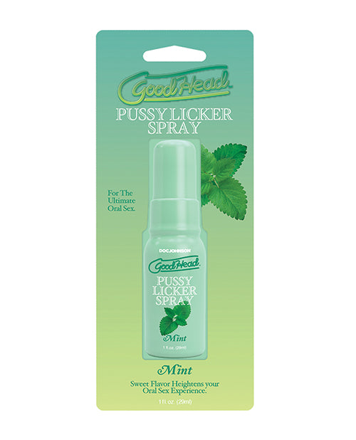 GoodHead Sexual Enhancer Spray Mint Flavor Sugar-Free 1 oz Bottle for Enhanced Oral Pleasure