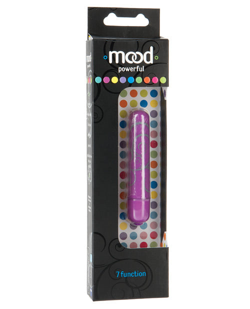 Mood Stimulators Purple Bullet Vibrator Seven Functions Waterproof Design for Discreet Pleasure