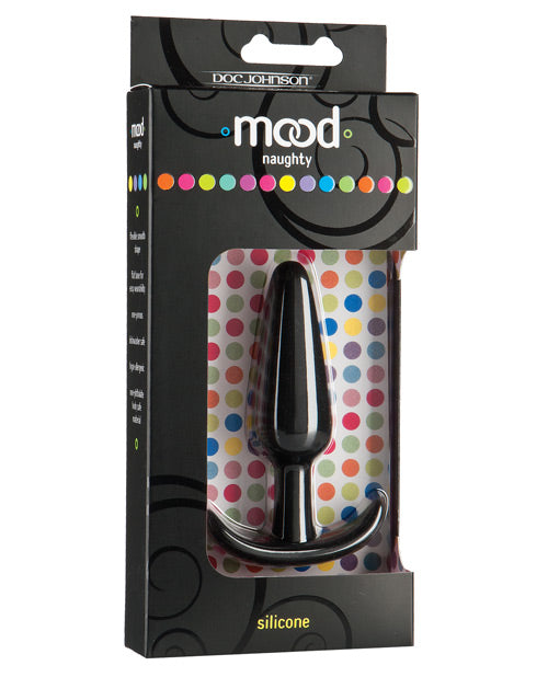 Mood Anal Plug Velvet-Touch Silicone Tapered Tip Curved Base for Comfortable, Body-Safe Pleasure