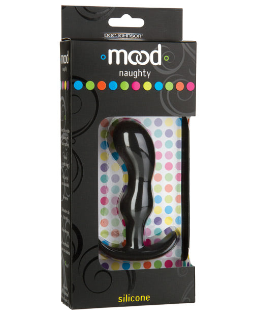 Mood Silicone Anal Plug Body-Contoured Curved Base Velvet-Touch for Comfortable Anal Play