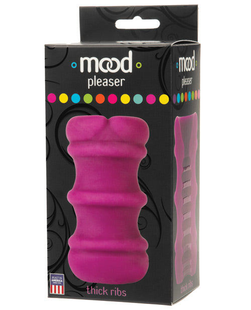 Mood Male Masturbator Thick Ribbed Textured UltraSkyn Stroker for Intense Solo Stimulation