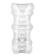 Frost Massage Beads Stroker with Textured Interior – Mood Ultraskyn