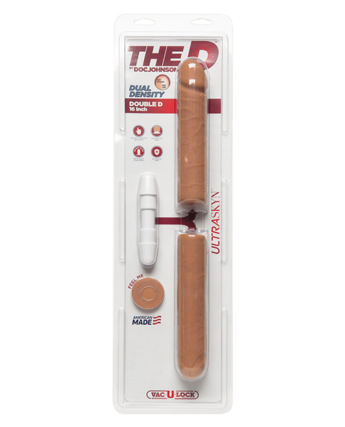 The D Double-Ended Dong ULTRASKYN Vac-U-Lock Removable Attachments for Realistic Shared Pleasure