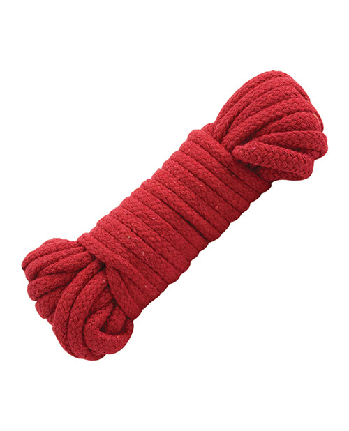Japanese Style Red Cotton Bondage Rope – 32 Feet Soft Restraint
