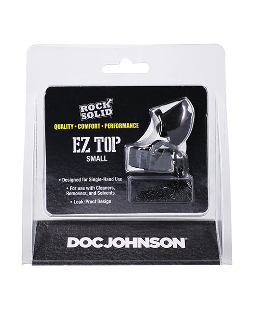 Rock Solid EZ Topper Small Grey Leak-Proof Bottle Cap for Easy One-Handed Use