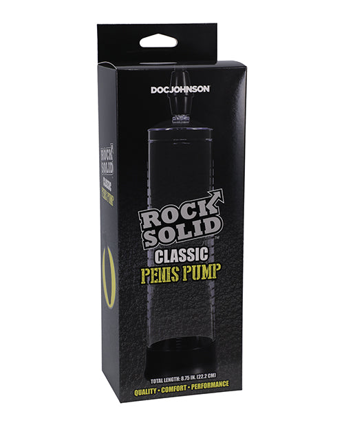Rock Solid Penis Enhancement Pump with Clear Tube and Silicone Entry Sleeve for Erection Support