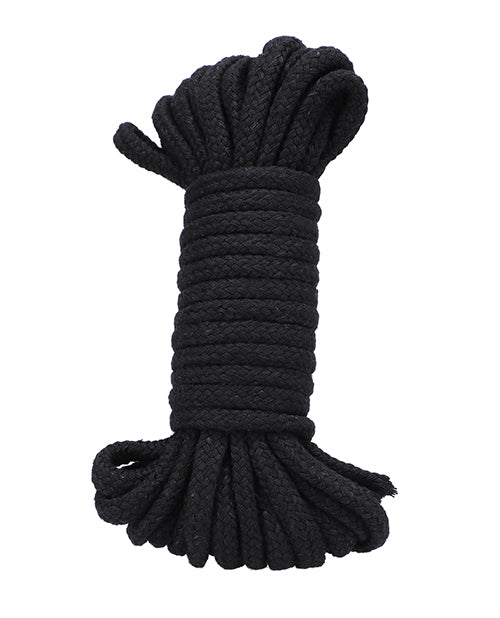 In A Bag Bondage Rope Extra-Long 32-Foot Soft Black Cotton for Secure and Comfortable Restraint