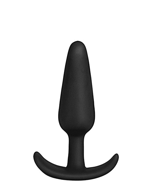 Anal Trainer Set with Three Graduated Sizes in Black Silicone