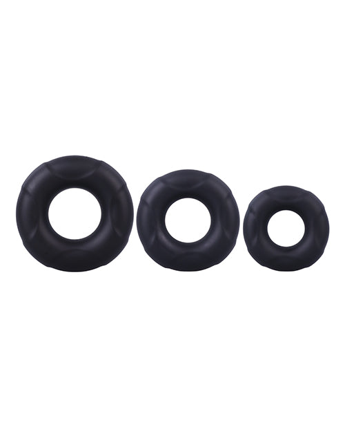 In A Bag Penis Enhancement Silicone Cock Ring Set Ultra-Stretchable Body-Safe Design for Prolonged Erections