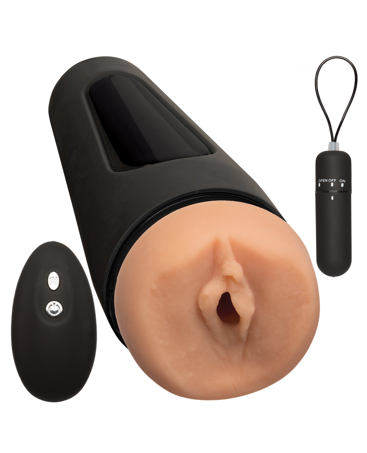 Main Squeeze Original Vibro Pussy Vibrating Stroker with Remote