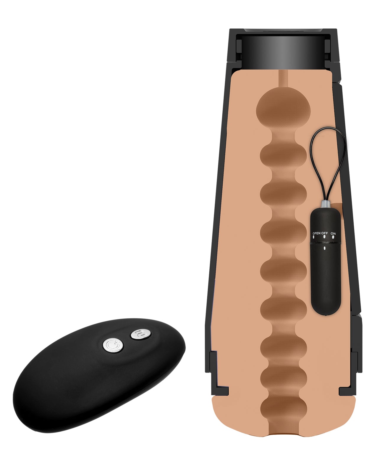 Main Squeeze Original Vibro Pussy Vibrating Stroker with Remote