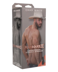 Main Squeeze Masturbator ULTRASKYN Adjustable Texture Double-Cap Case for Realistic Stimulation