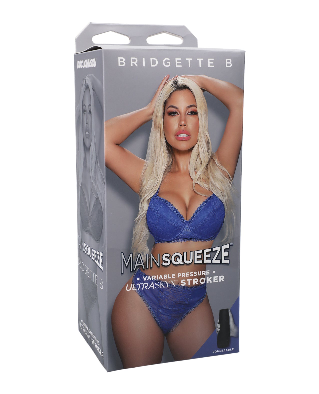 Main Squeeze Pussy Stroker ULTRASKYN with lifelike texture and travel case for intense solo pleasure