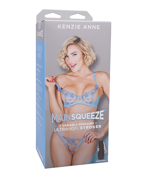 Main Squeeze Pussy Stroker ULTRASKYN molded Kenzie Anne tight texture for realistic solo pleasure