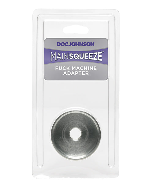Main Squeeze Sex Machine Adapter with aluminum construction and quick-attach base for Vac-U-Lock stroker compatibility
