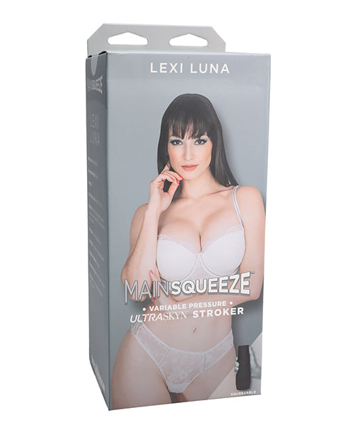 Main Squeeze stroker ULTRASKYN Lexi Luna variable pressure textured interior for solo pleasure