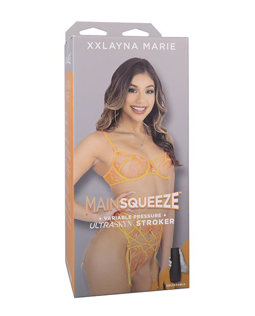 Main Squeeze ULTRASKYN Masturbator Caramel Stroker Textured Interior for Realistic Stimulation