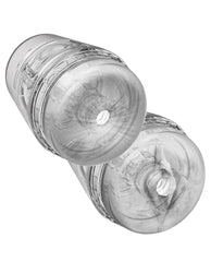Main Squeeze Pop Off Optix Crystal Stroker with Double-Ended Openings