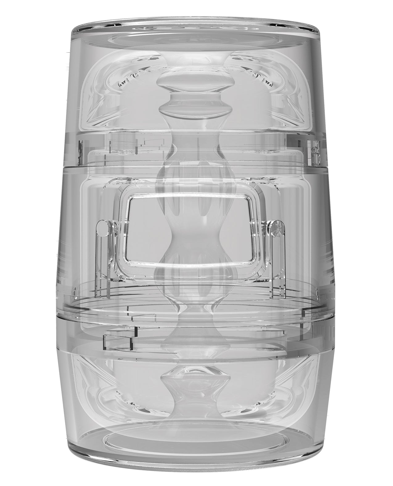Main Squeeze Pop Off Optix Crystal Stroker with Double-Ended Openings