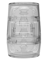 Main Squeeze Pop Off Optix Crystal Stroker with Double-Ended Openings