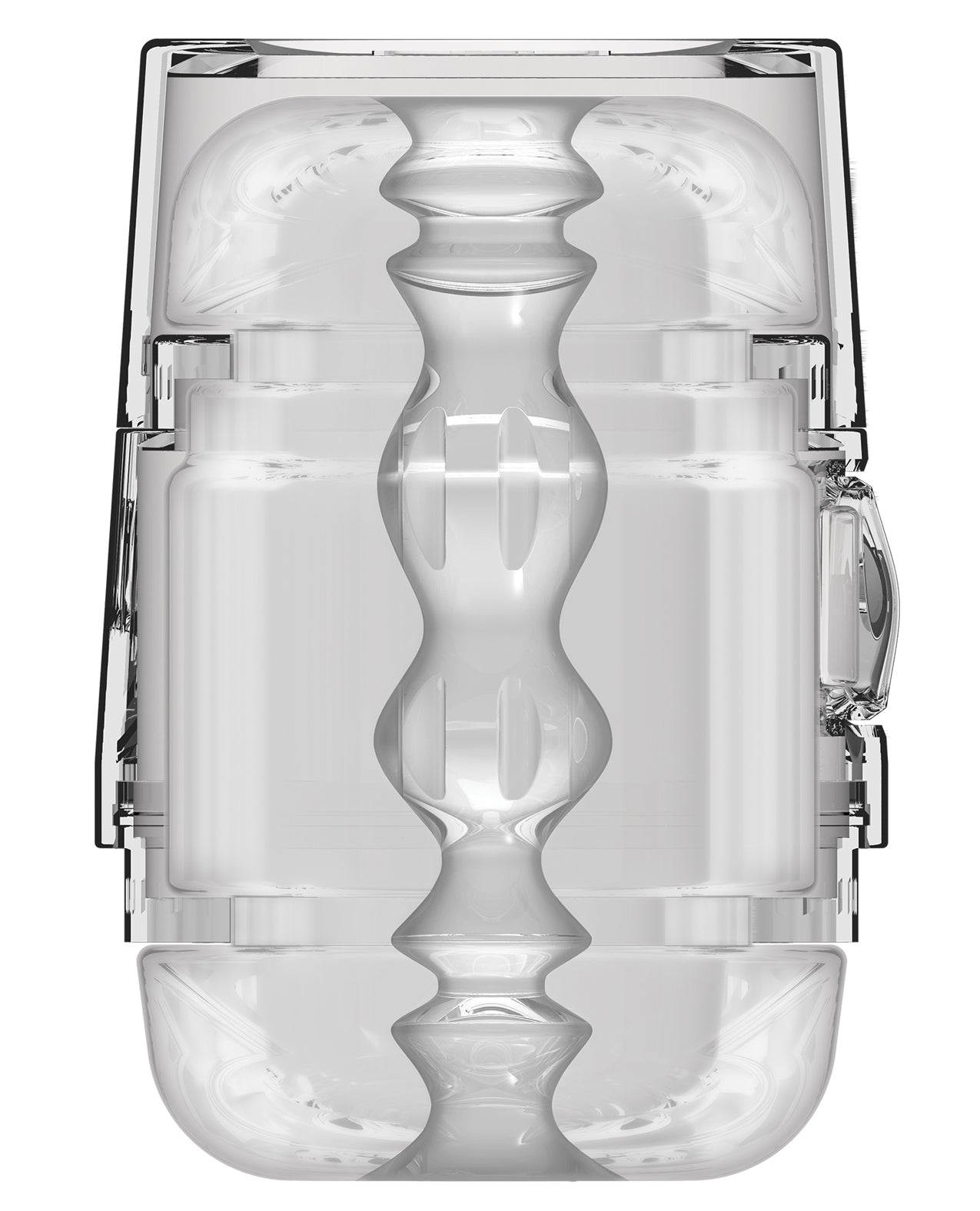 Main Squeeze Pop Off Optix Crystal Stroker with Double-Ended Openings