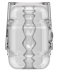 Main Squeeze Pop Off Optix Crystal Stroker with Double-Ended Openings