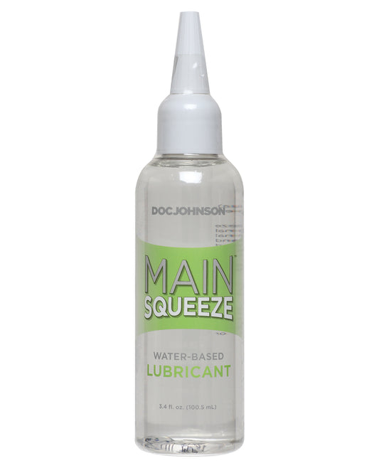Main Squeeze Lubricant Water-Based Precision Nozzle Paraben-Free for Personal Use and Toy Compatibility