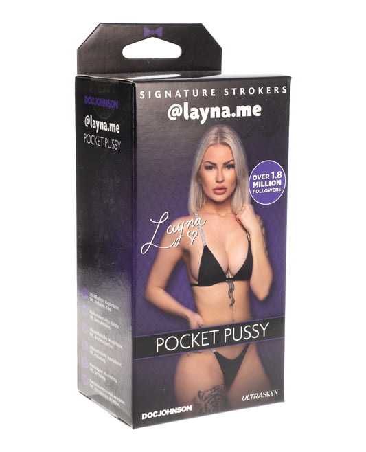 Signature Strokers ULTRASKYN Pocket Pussy Textured Realistic Interior for Solo Male Pleasure