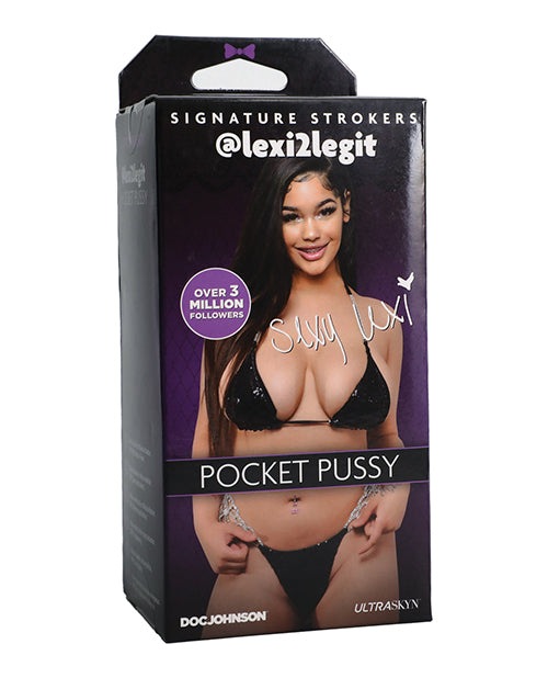 Signature Strokers ULTRASKYN Pocket Pussy with realistic molded design and tight textured interior for lifelike male pleasure