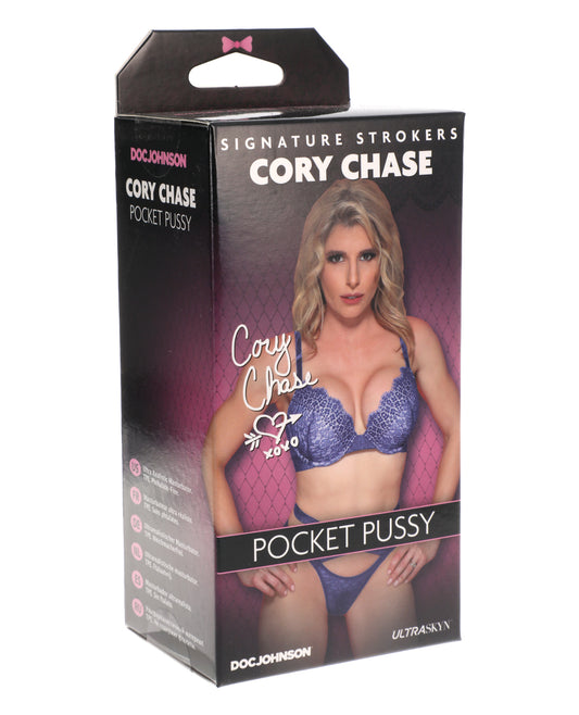 Signature Strokers Pocket Pussy ULTRASKYN Realistic Molded Design Textured Interior for Solo Stimulation