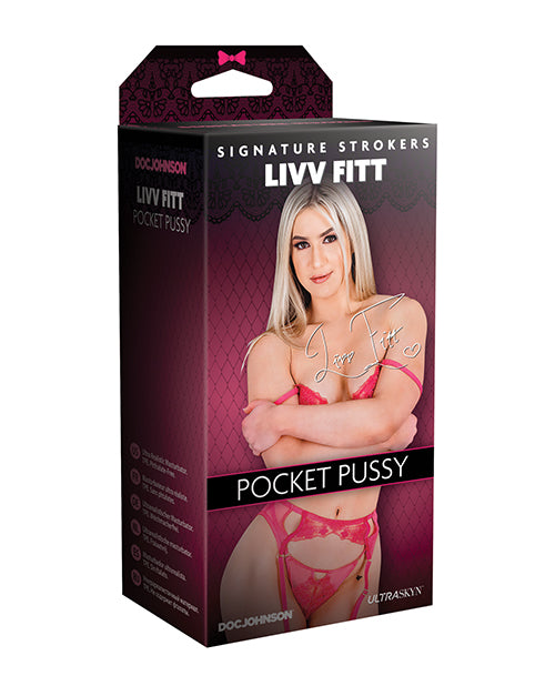 Signature Strokers Pocket Pussy lifelike ULTRASKYN material textured design for realistic solo pleasure