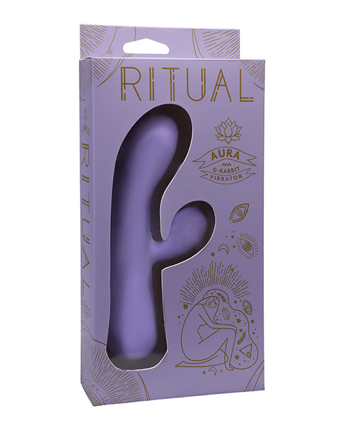 RITUAL Vibrator Rechargeable Silicone Dual Stimulation Rabbit Vibe in Lilac for Intimate Pleasure