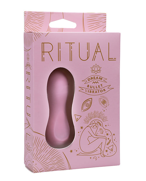 RITUAL Bullet Vibrator in pink soft silicone with rechargeable and waterproof features for versatile intimate stimulation