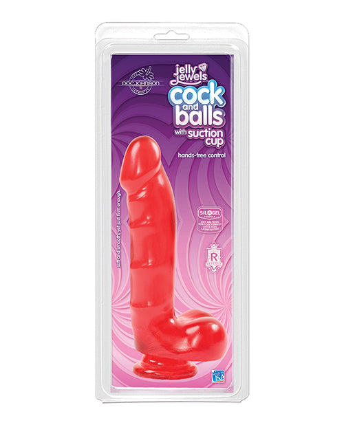 Jelly Cock Dildo ruby jelly realistic head suction cup base for hands-free pleasurable experience