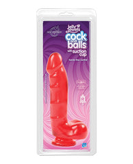 Jelly Cock Dildo ruby jelly realistic head suction cup base for hands-free pleasurable experience
