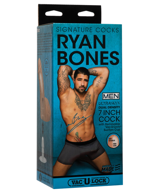 Signature Cocks ULTRASKYN Dildo Ryan Bones 7 Inch Removable Suction Cup for Realistic Sensation