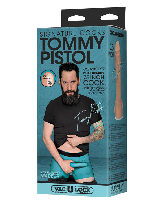 Signature Cocks Dildo Tommy Pistol ULTRASKYN Molded Realistic Texture with Suction Cup for Lifelike Pleasure