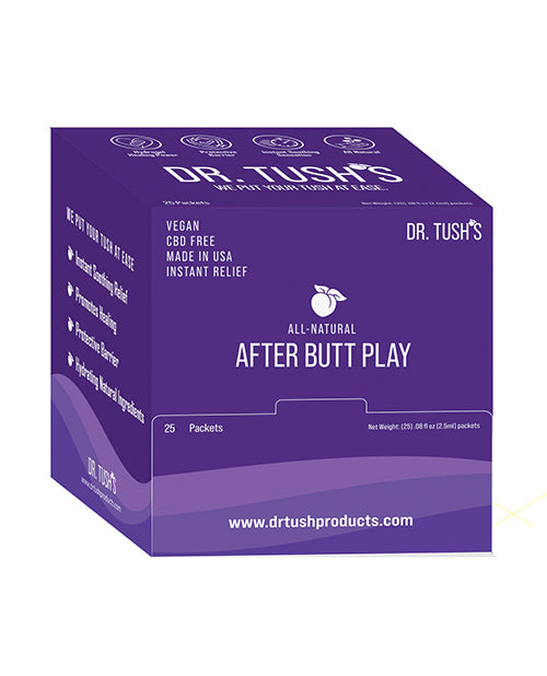 Dr. Tush's Anal Aftercare Gel Sachet with Cooling Peppermint and Arnica for Post-Play Skin Relief