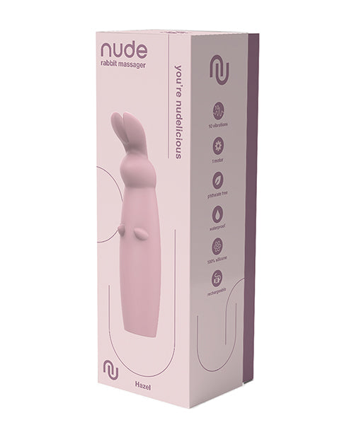 Nude Rabbit Massager Rechargeable Vibrator Soft Flexible Ears for Versatile Intimate Stimulation