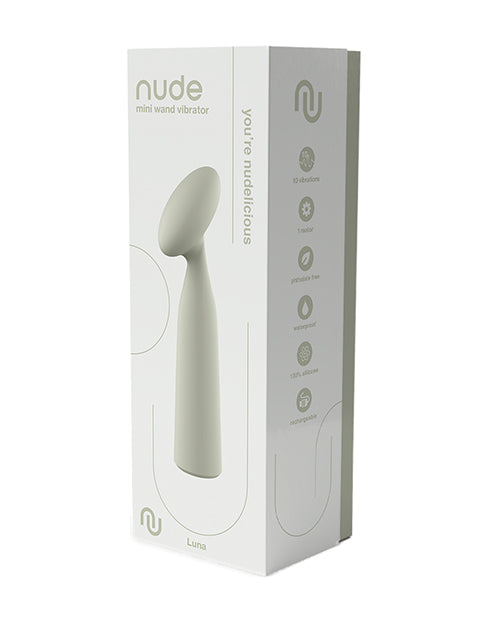 Nude Mini Wand Vibrator with Flexible Neck and 10 Vibrations for Precise Personal Massage