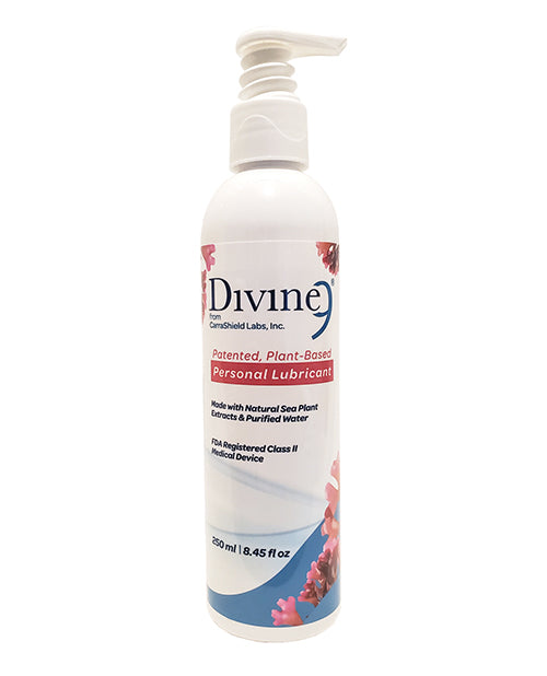 Divine 9 Lubricant water-based formula with sea algae extracts and carrageenan for smooth intimate sensation and skin moisturization