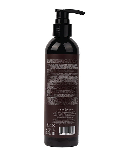 Earthly Body Hemp Seed Lavender Massage Lotion with Calming Scent
