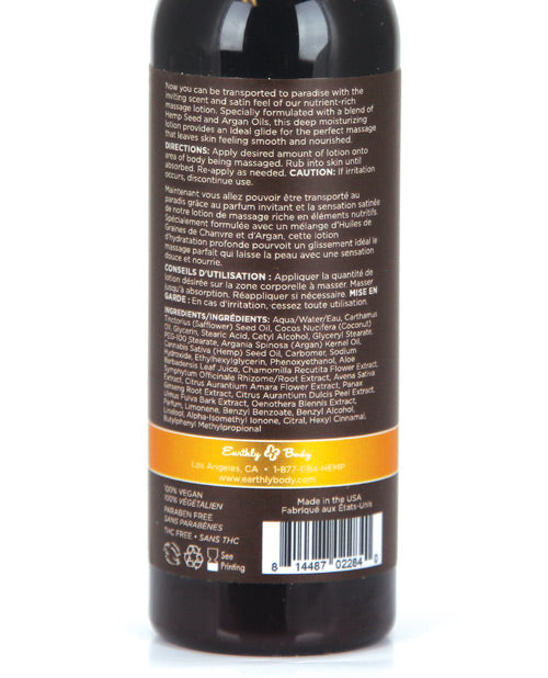 Dreamsicle Scented Hemp Massage Lotion with Natural Oils – 2 oz