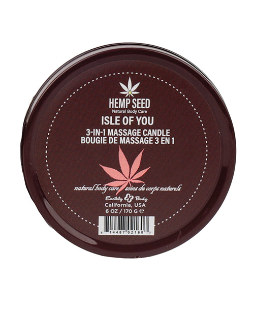 Earthly Body Suntouched Hemp Candle with Natural Oils – Isle of You