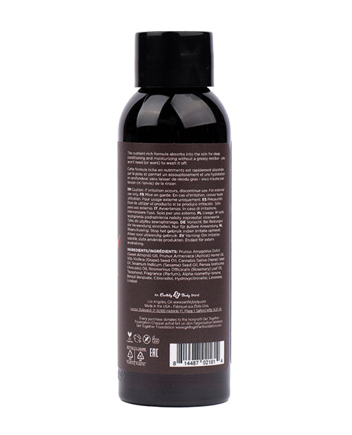 Earthly Body Massage & Body Oil with Natural Hemp Seed – Isle of You, 2 oz