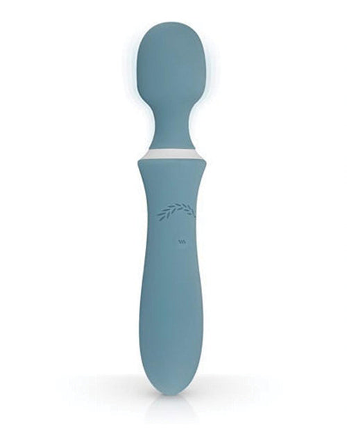 Bloom Wand Vibrator with Swipe Control Teal Silicone for Personal Intimate Massage