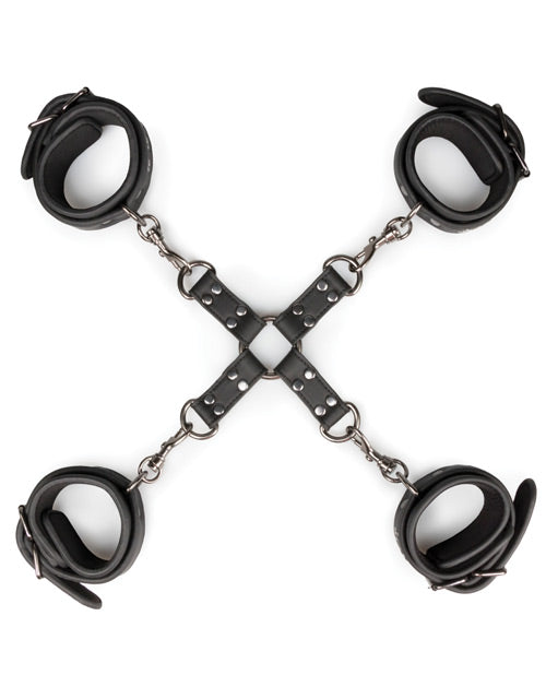Hogtie Restraint Set with Adjustable Handcuffs and Ankle Cuffs