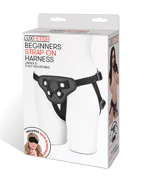 Lux Fetish Strap-On Harness 4-way Adjustable Straps Sturdy O-Rings for Couples Role-Play