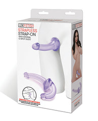 Lux Strap Ons Double-Ended Strapless Dildo with Ergonomic Curves and Smooth Texture for Mutual Couples Stimulation